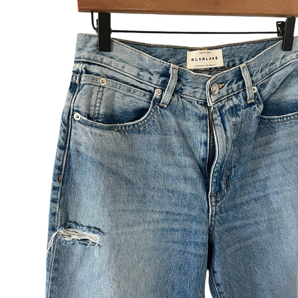 Slvrlake Straight Leg Distressed Denim - Picture 7 of 10
